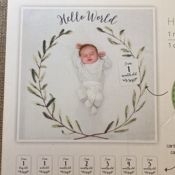 Lulujo Baby’s First Year Blanket & Cards Set, NEW in box - Picture 2 of 3